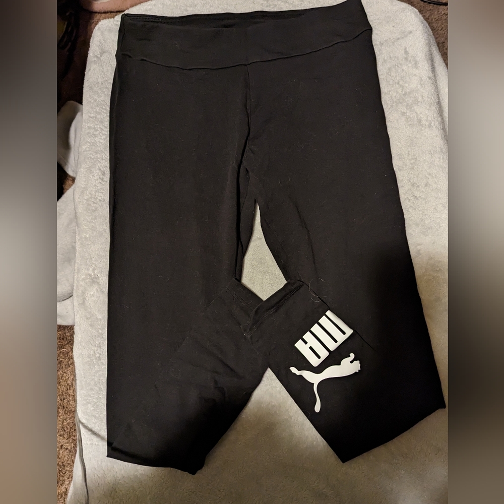 Puma black leggings size M